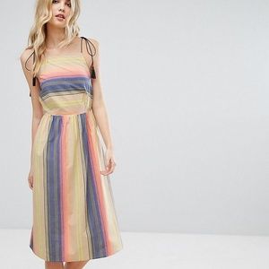 ASOS striped tassel dress
